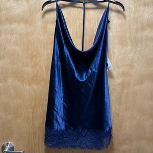 NWT Dreamgirl Midnight Blue Chemise